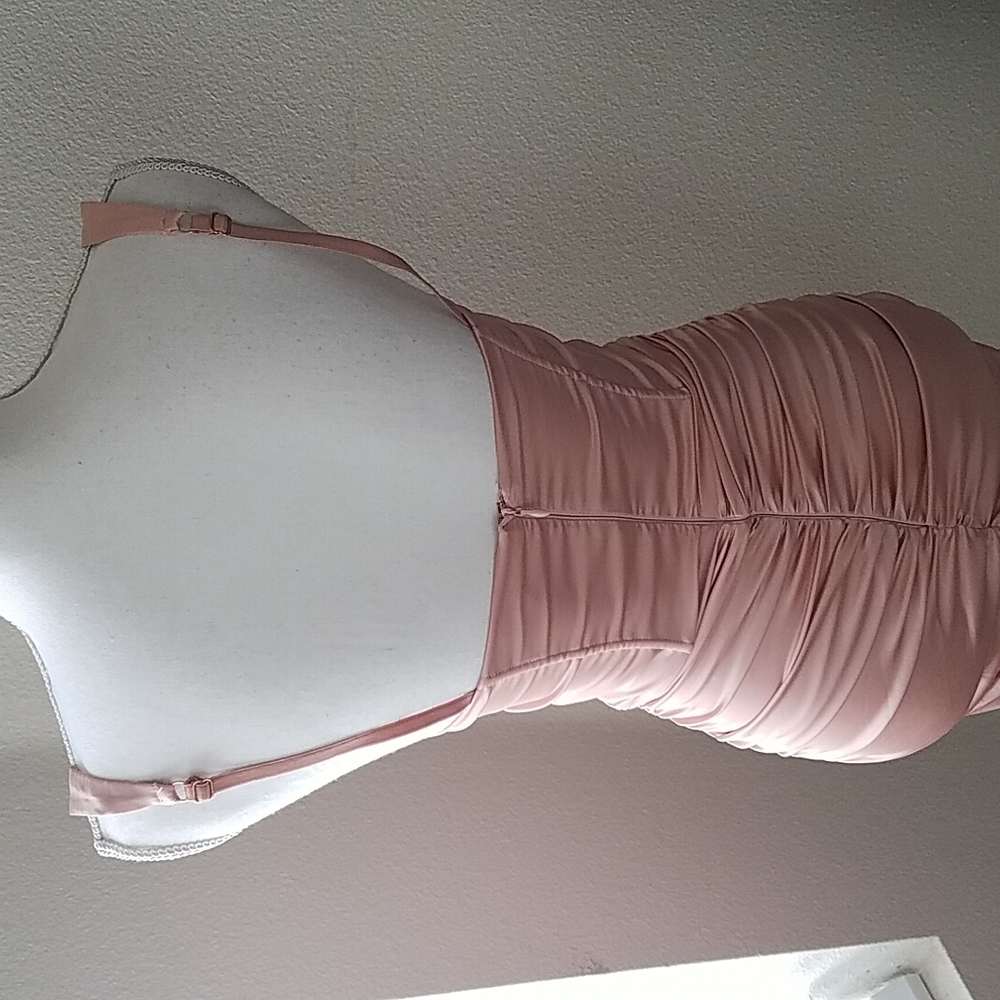 Oh Polly Ruched Corset Satin Minidress - Picture 9 of 12